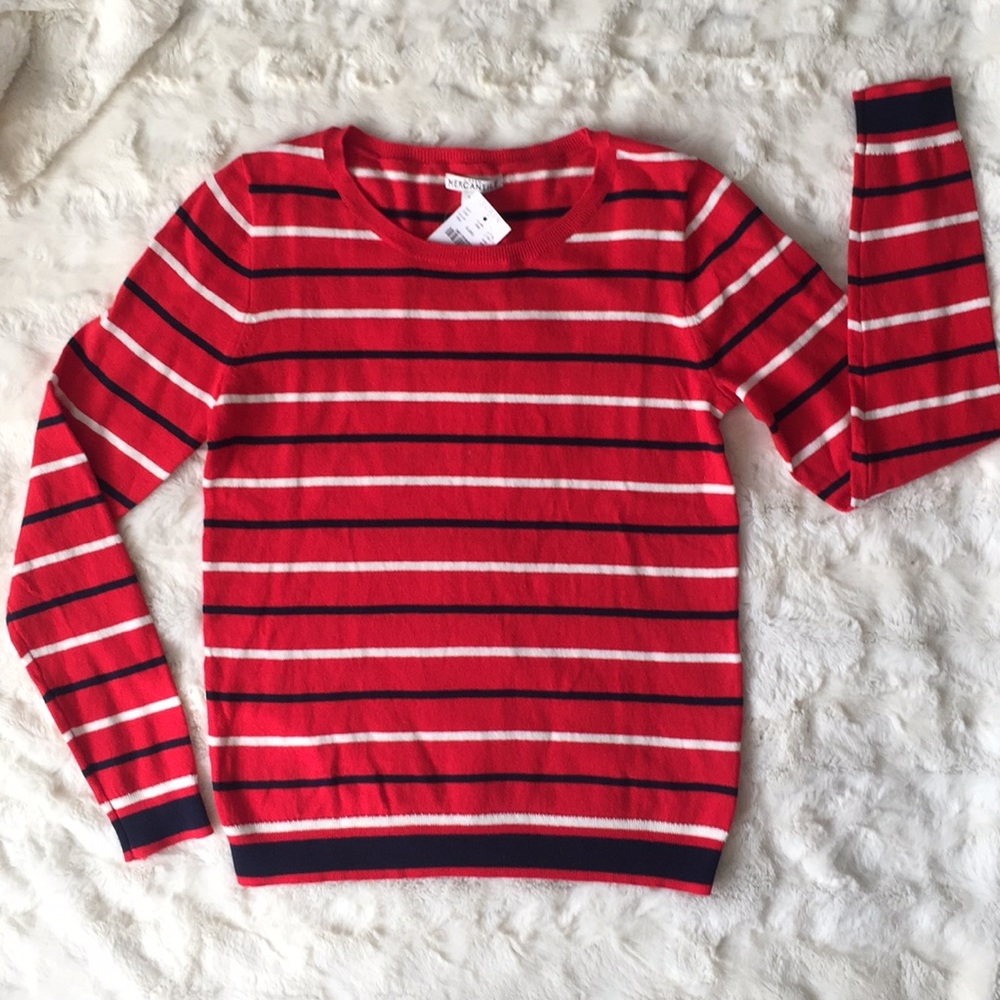 J. Crew Peyton mixed-stripe sweater SIZE XS